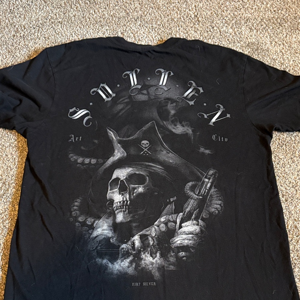 Sullen Men's Black Pirate Graphic Tee